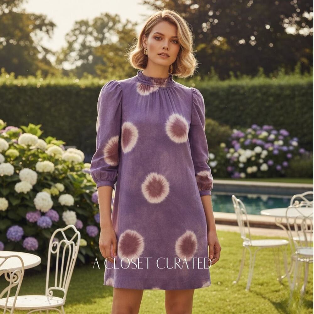 Sea New York Tie Dye Mini Dress 2 Purple NEW